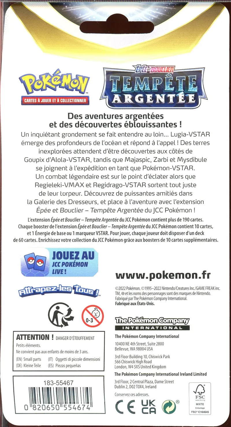 Booster Blister EB12 Tempête Argentée