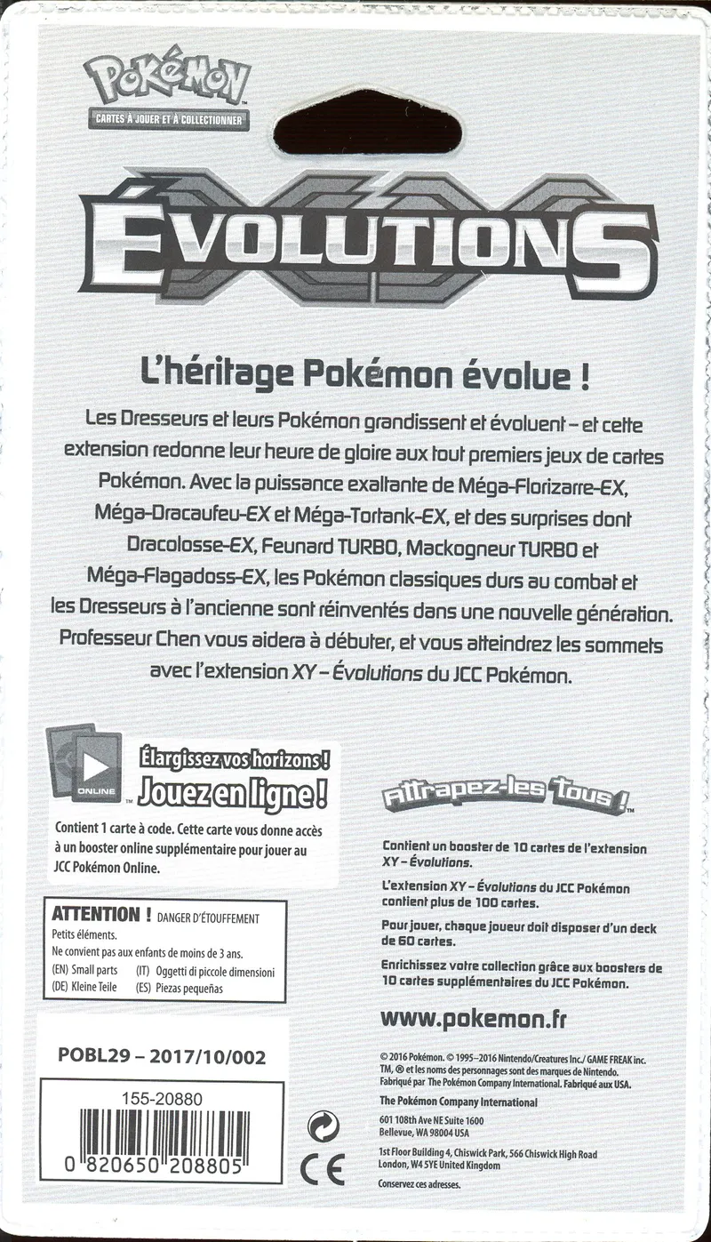 Booster Blister XY Evolutions