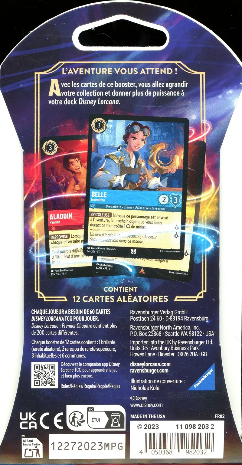 Booster Blister Lorcana Premier Chapitre