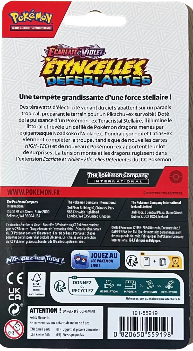 Booster Blister EV8 Etincelles Déferlantes