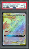 PSA 10 Dracaufeu et Roussil Gx Rainbow thumbnail 1