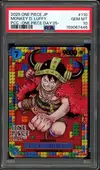 PSA 10 Monkey D. Luffy Stamp thumbnail 1
