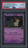 PSA 10 Mimiqui de la Team Rocket Holo Prerelease Staff thumbnail 1