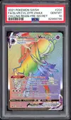 PSA 10 Sylveroy Cavalier d'Effroi VMax Rainbow thumbnail 1
