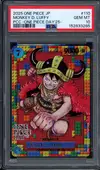 PSA 10 Monkey D. Luffy Stamp thumbnail 1