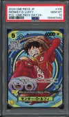PSA 10 Monkey D. Luffy Stamp thumbnail 1