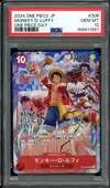PSA 10 Monkey D. Luffy Stamp thumbnail 1