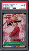 PSA 10 Monkey D. Luffy thumbnail 1