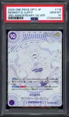 PSA 10 Monkey D. Luffy Silver Version thumbnail 1
