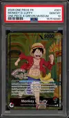 PSA 10 Monkey D. Luffy Stamp thumbnail 1