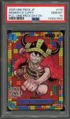 PSA 10 Monkey D. Luffy Stamp thumbnail 1
