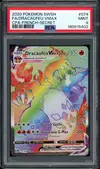 PSA 9 Dracaufeu VMax Rainbow thumbnail 1