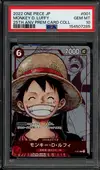 PSA 10 Monkey D. Luffy thumbnail 1