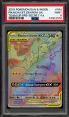 PSA 9 Pikachu et Zekrom Gx Rainbow - Image 1