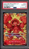 PSA 10 Monkey D. Luffy thumbnail 1