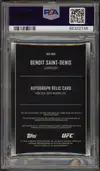 PSA 9 Benoit Saint-Denis Relic Autograph thumbnail 2