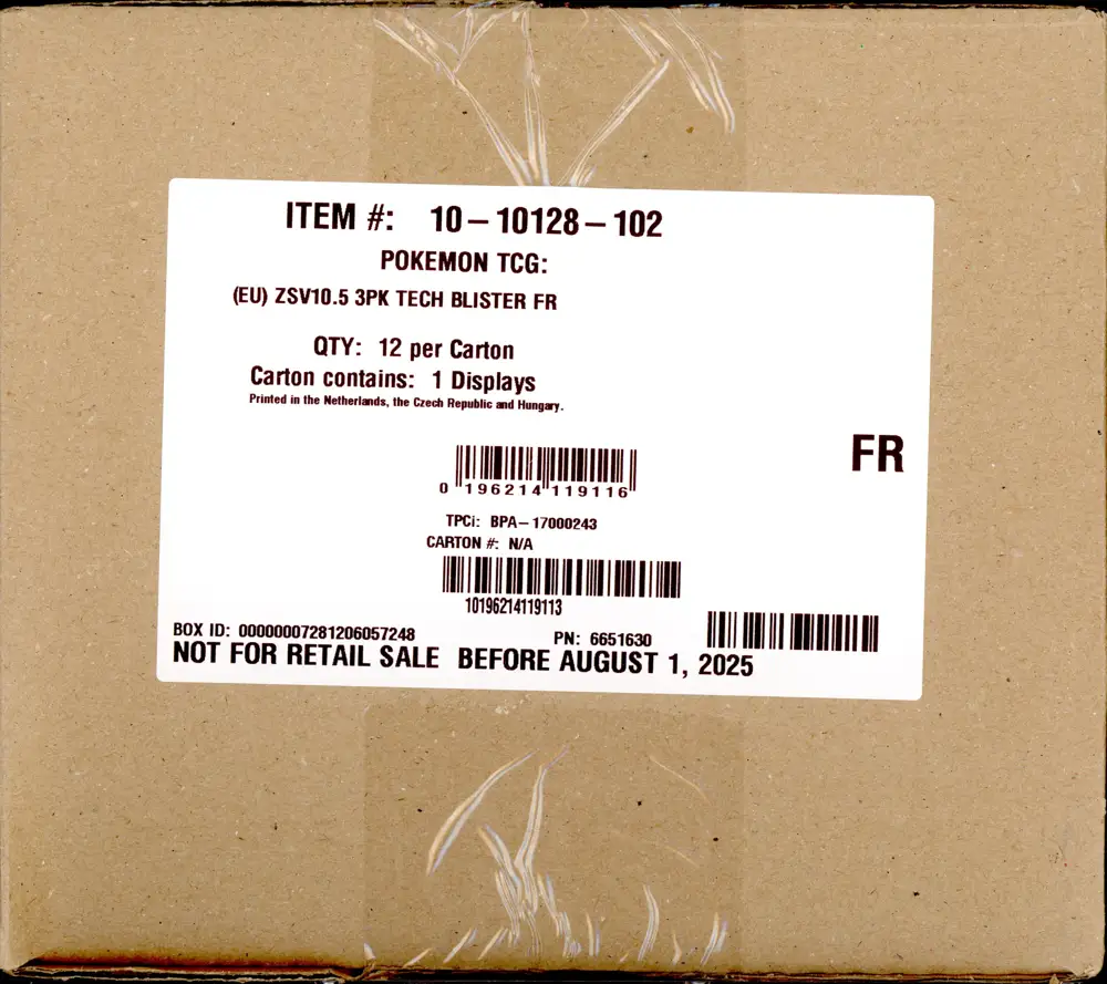 Case Display de Tripack EV10.5 Foudre Noire et Flamme Blanche