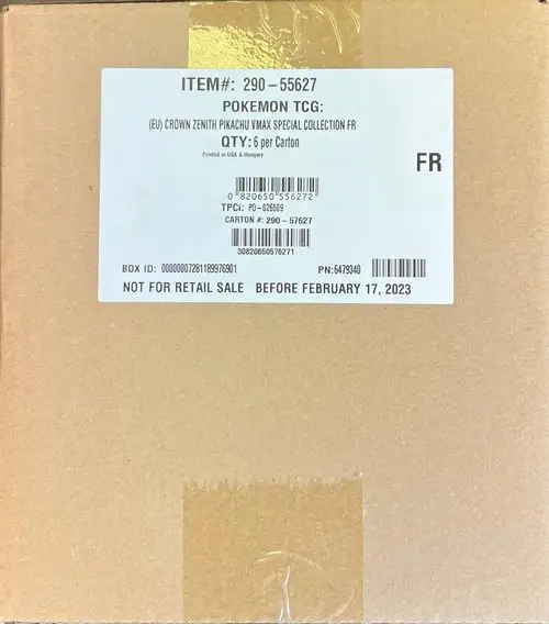 Case Coffret Collection Spéciale EB12.5 Zénith Suprême Pikachu-VMax