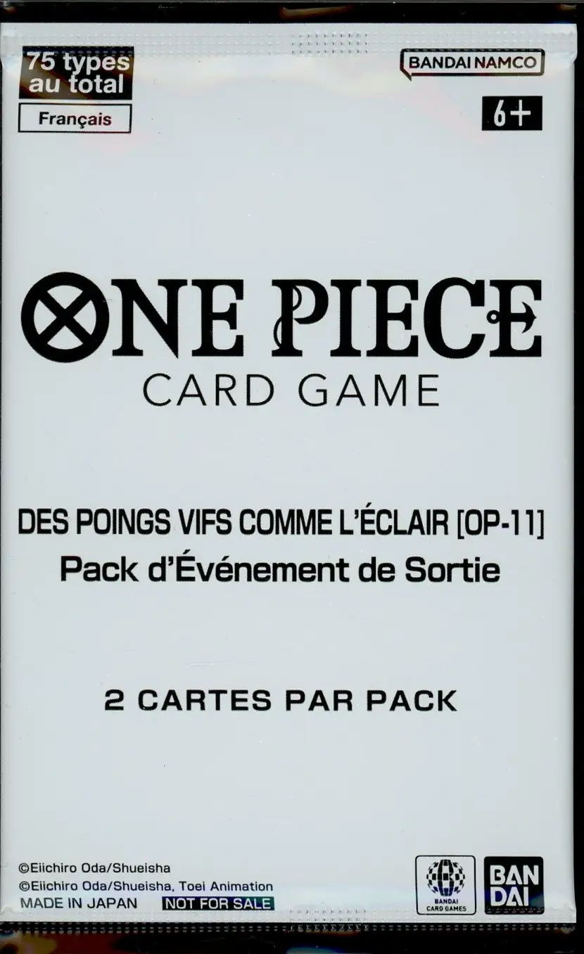 Booster Pack d'Evénement de Sortie OP-11 Des Poings Vifs comme l'Eclair