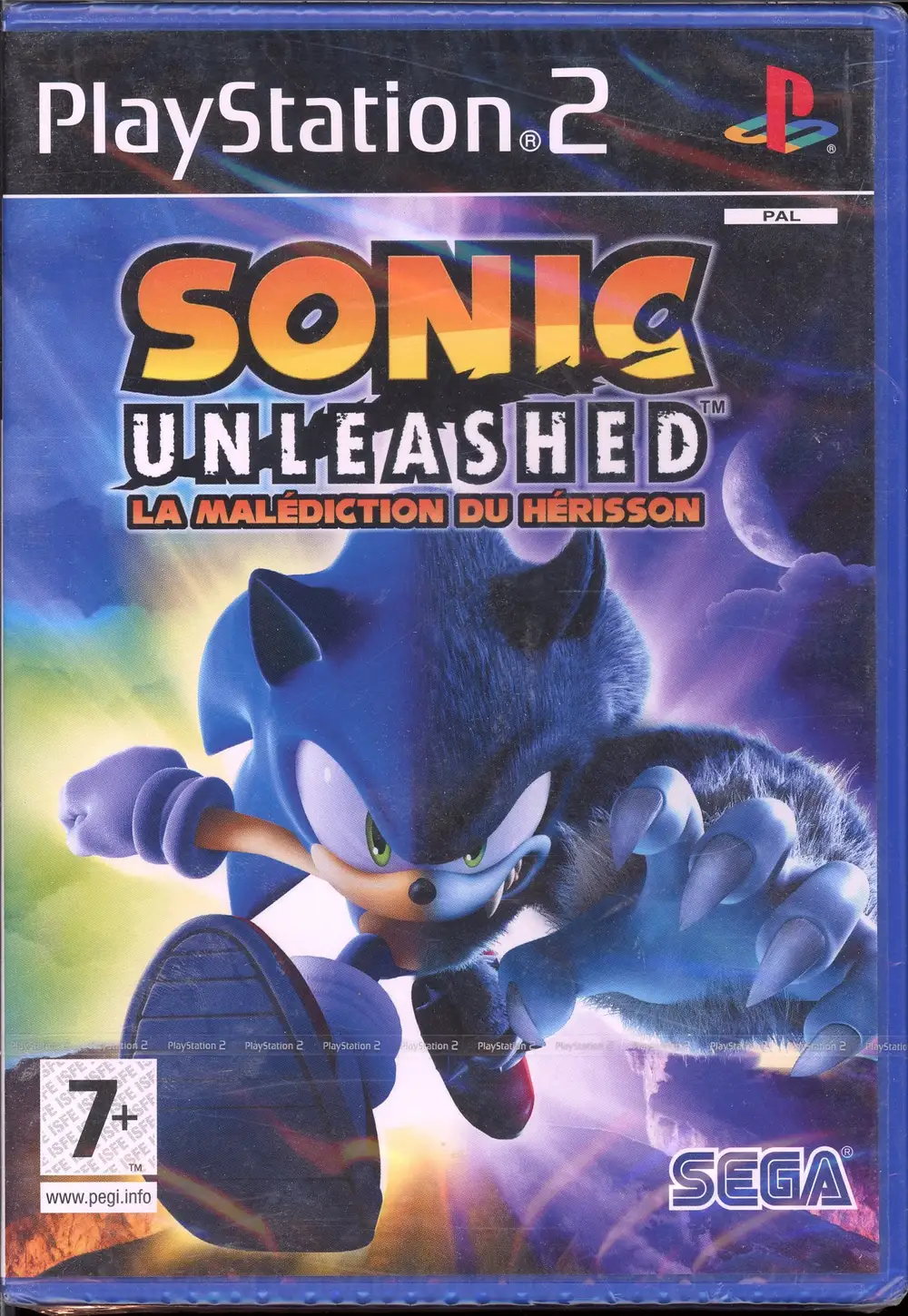 Jeu PlayStation 2 Sonic Unleashed La Malédiction du Hérisson