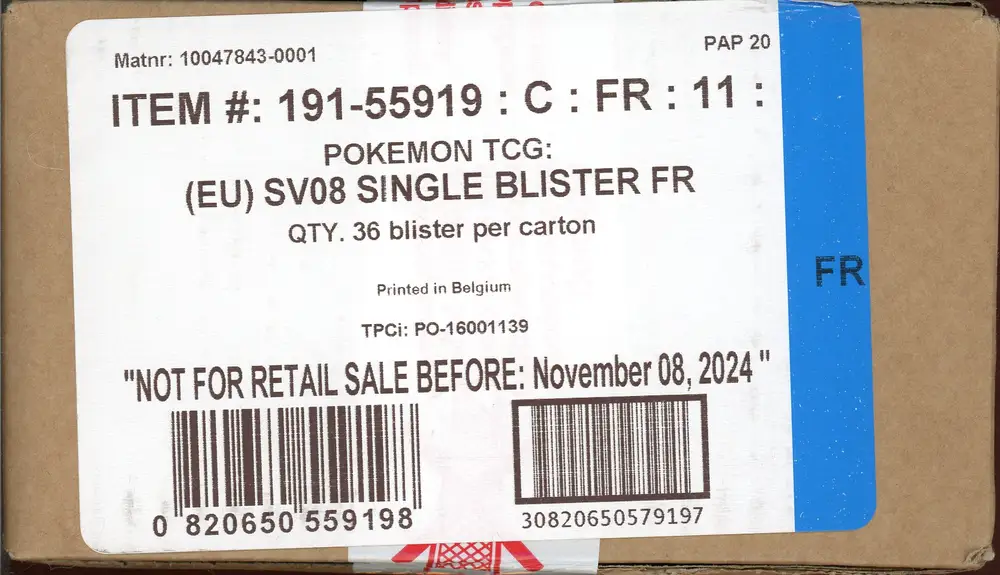 Case Booster Blister EV8 Etincelles Déferlantes