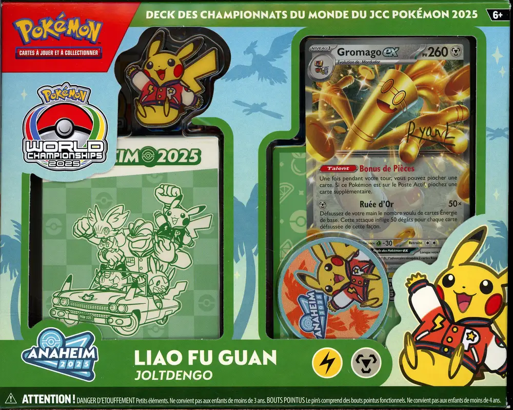 Deck des Championnats du Monde 2025 Lioa Fu Guan