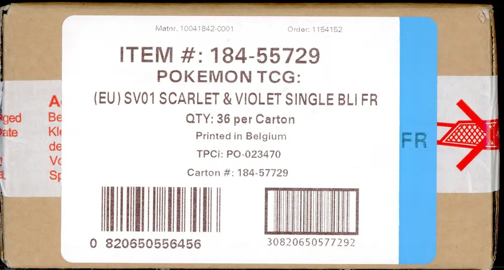 Case Booster Blister EV1 Ecarlate et Violet