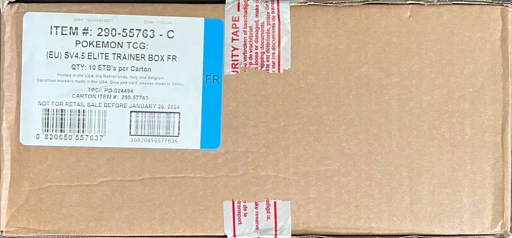 Case ETB EV4.5 Destinées de Paldea