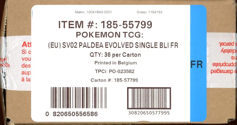 Case Booster Blisters EV2 Evolutions à Paldea