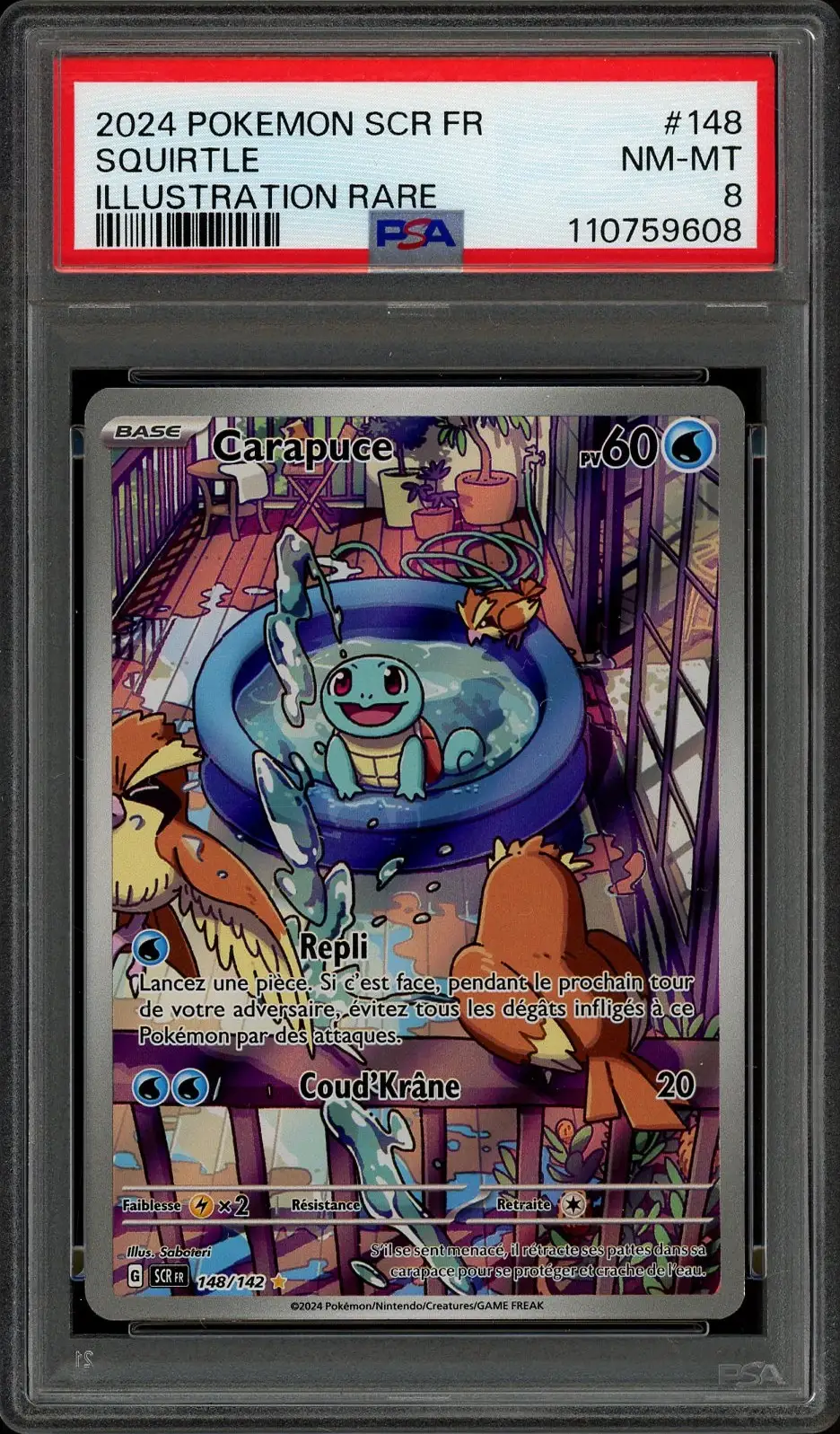 PSA 8 Carapuce