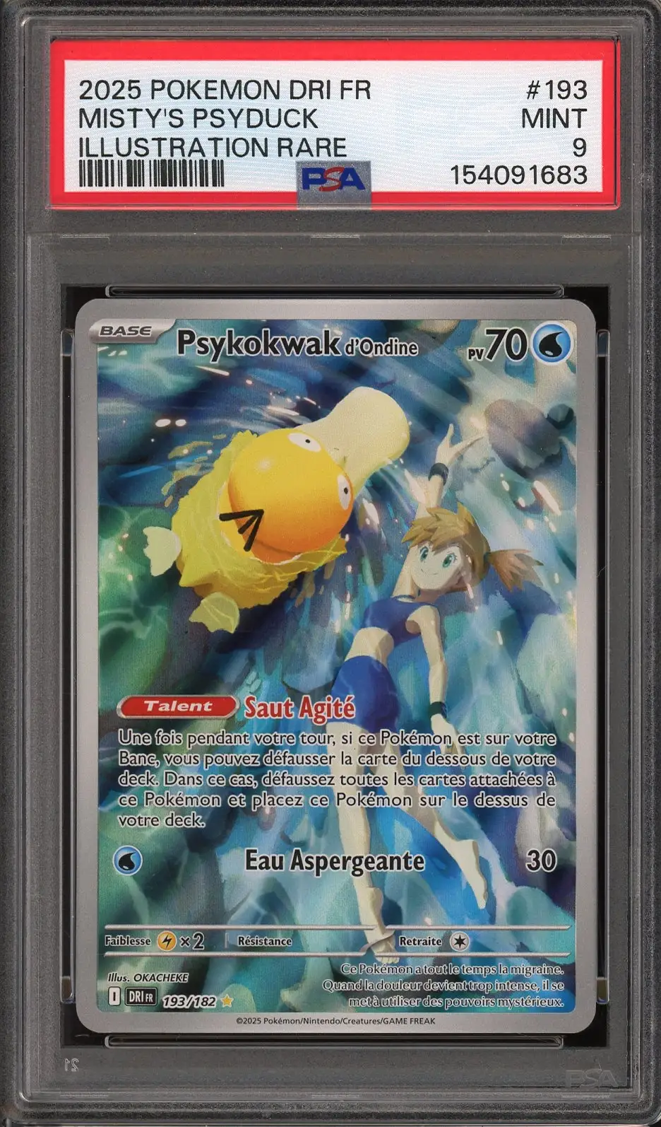 PSA 9 Psykokwak d'Ondine