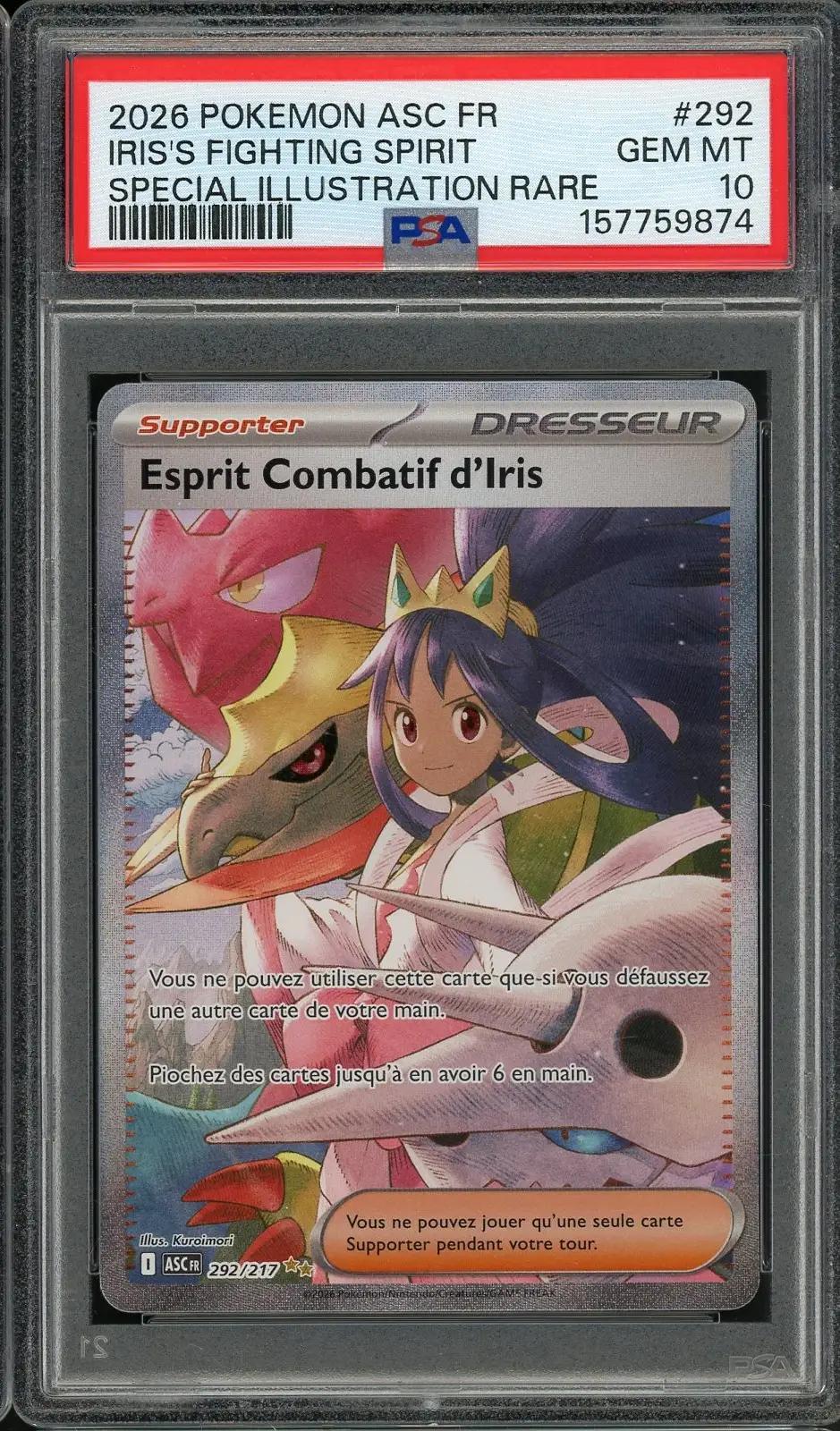 PSA 10 Esprit Combatif d'Iris