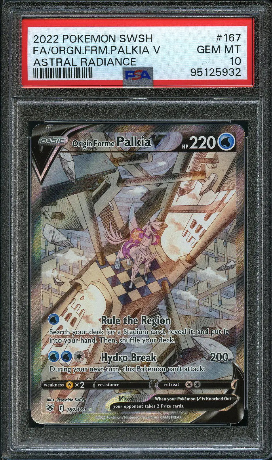 PSA 10 Origin Forme Palkia V