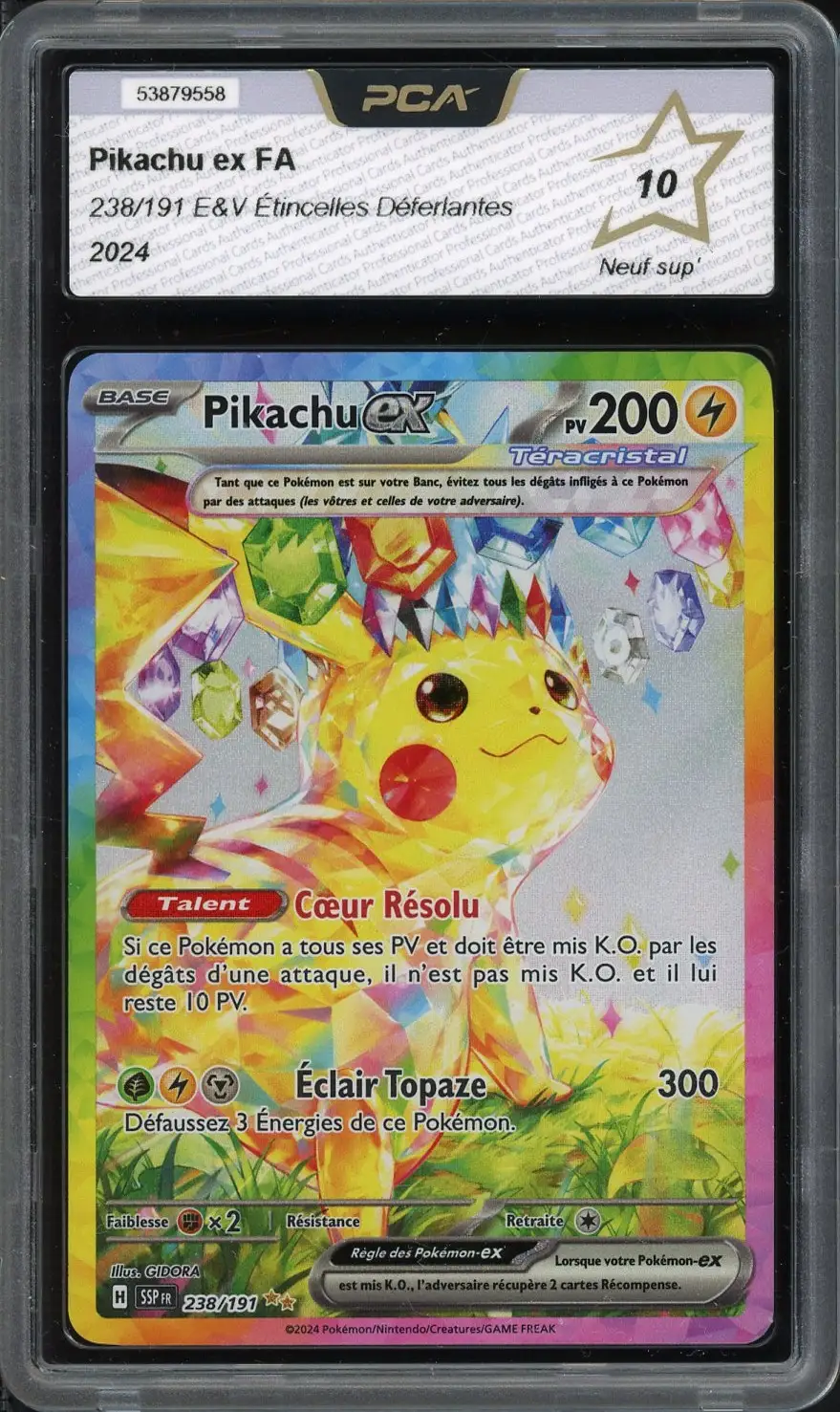 PCA 10 Pikachu Ex