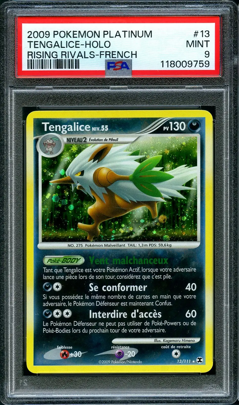 PSA 9 Tengalice Holo