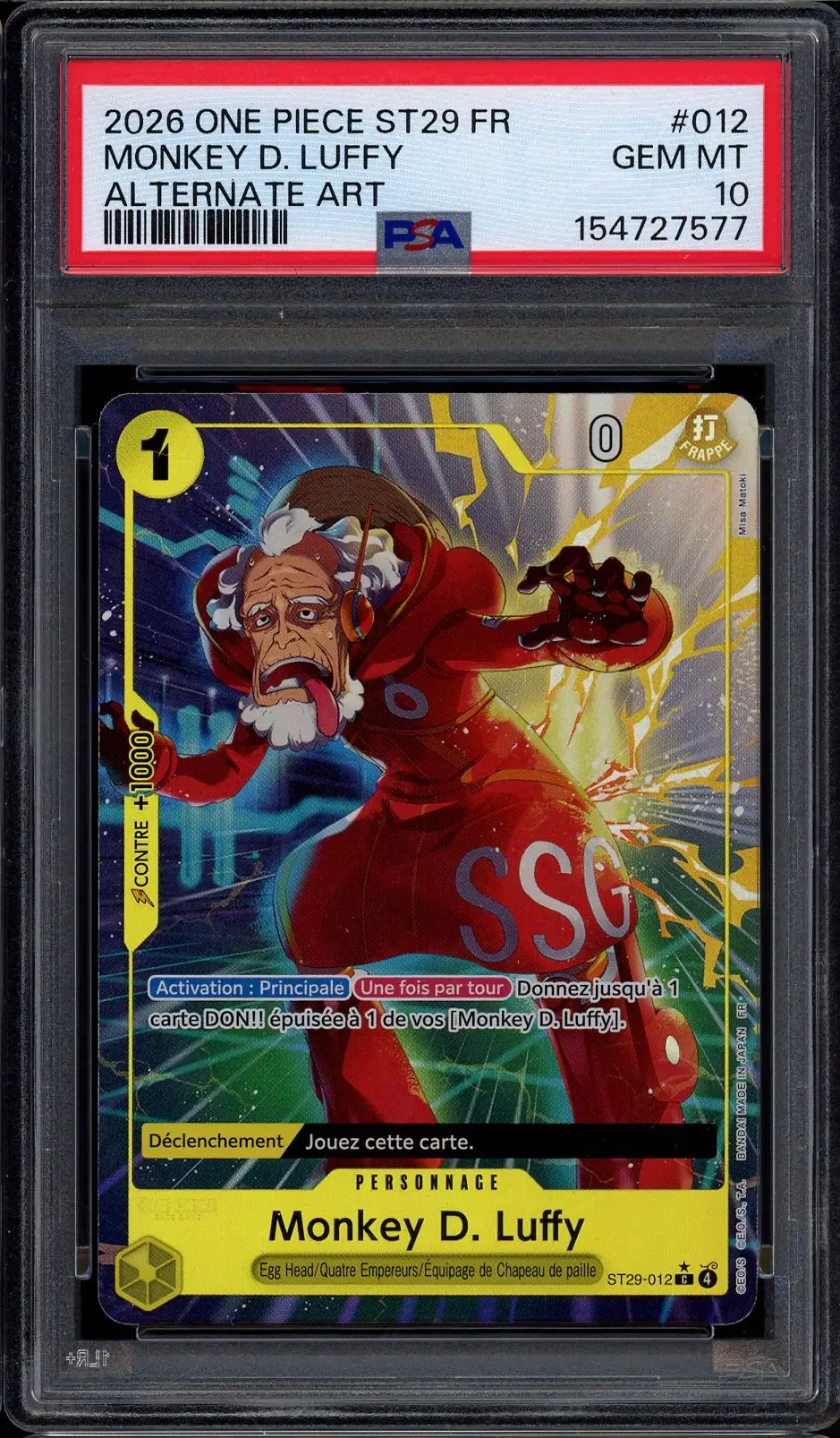 PSA 10 Monkey D. Luffy