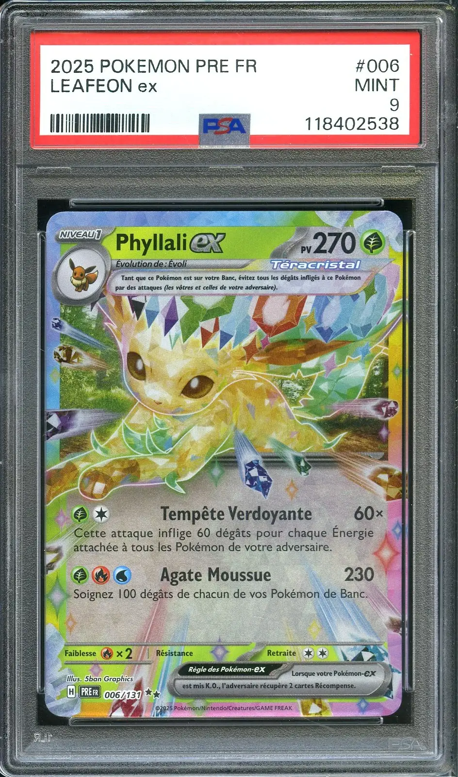 PSA 9 Phyllali Ex
