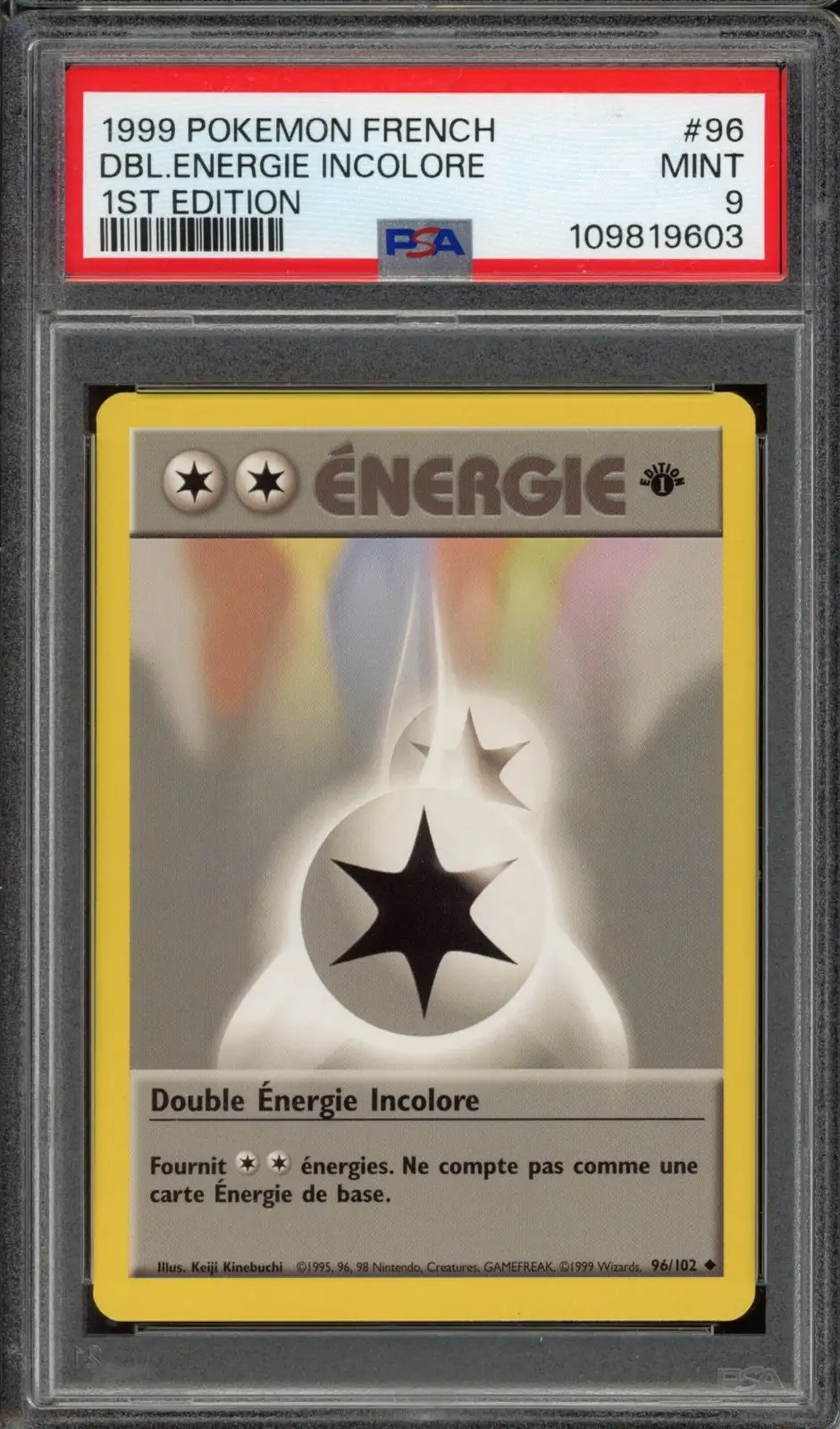PSA 9 Double Energie Incolore