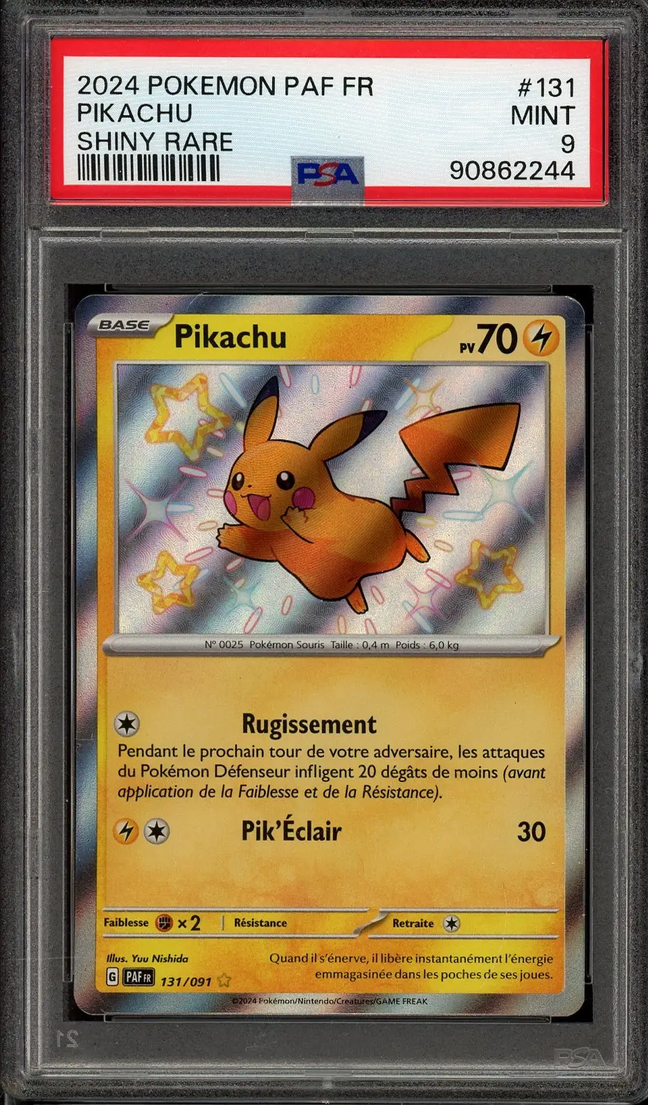 PSA 9 Pikachu Shiny
