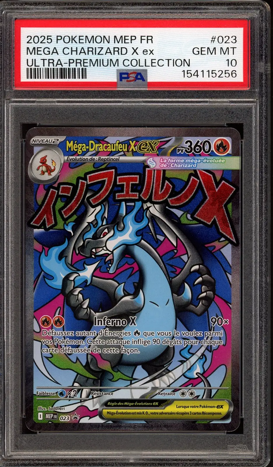 PSA 10 Méga-Dracaufeu X Ex