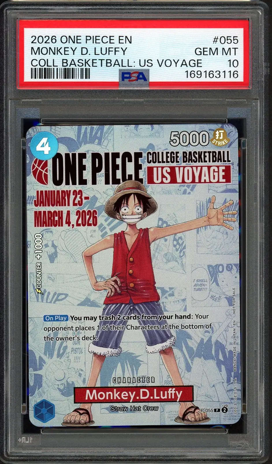 PSA 10 Monkey.D.Luffy Stamp