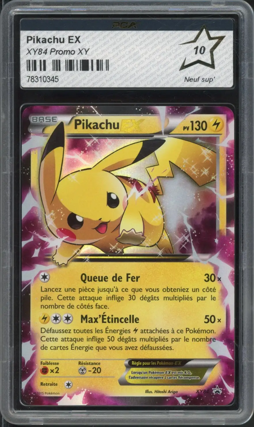 PCA 10 Pikachu Ex