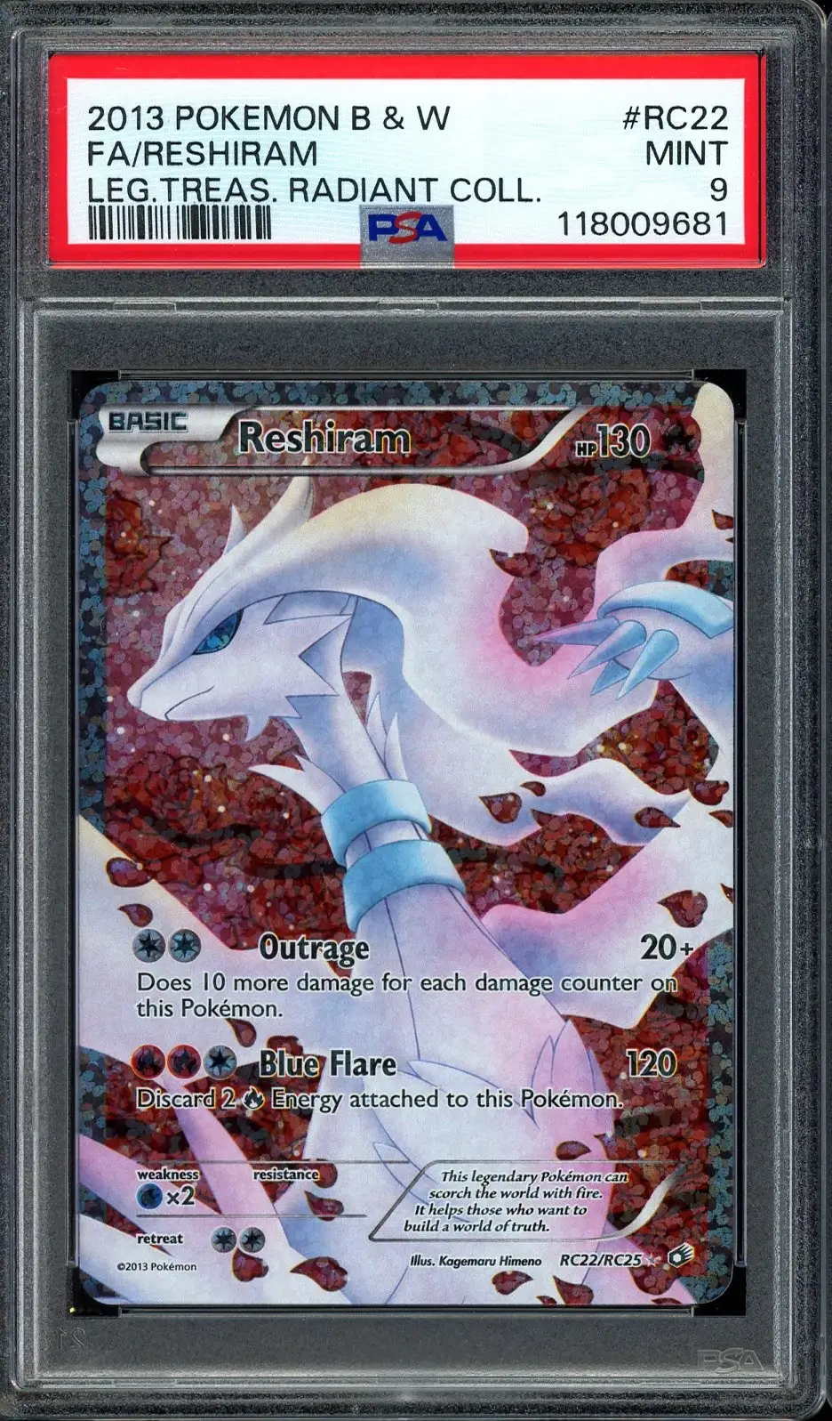 PSA 9 Reshiram