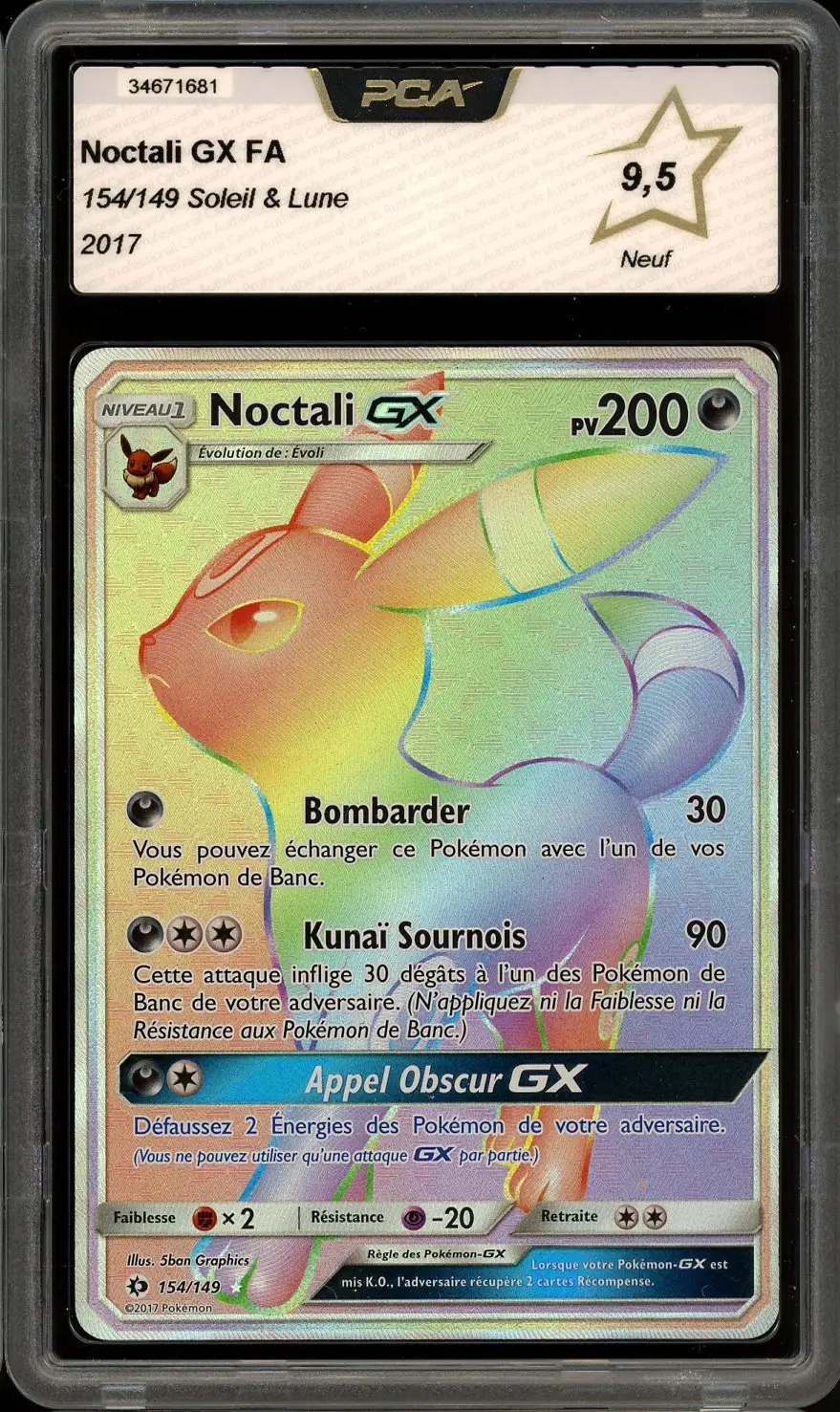 PCA 9.5 Noctali Gx Rainbow