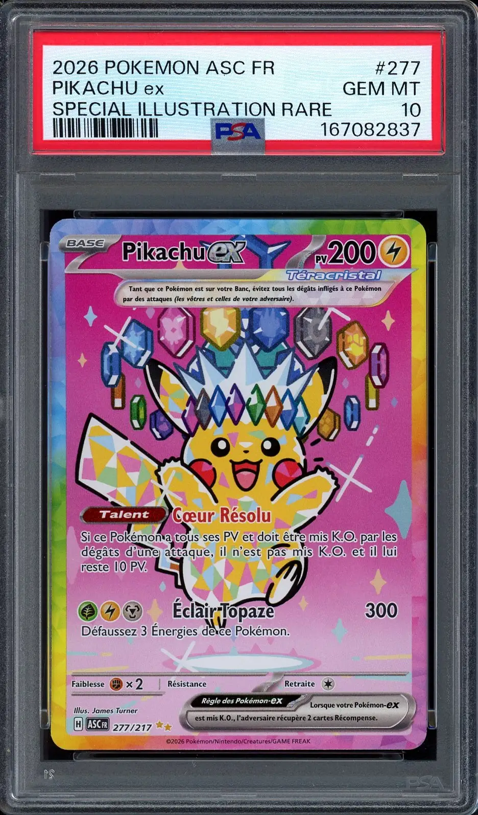 PSA 10 Pikachu Ex