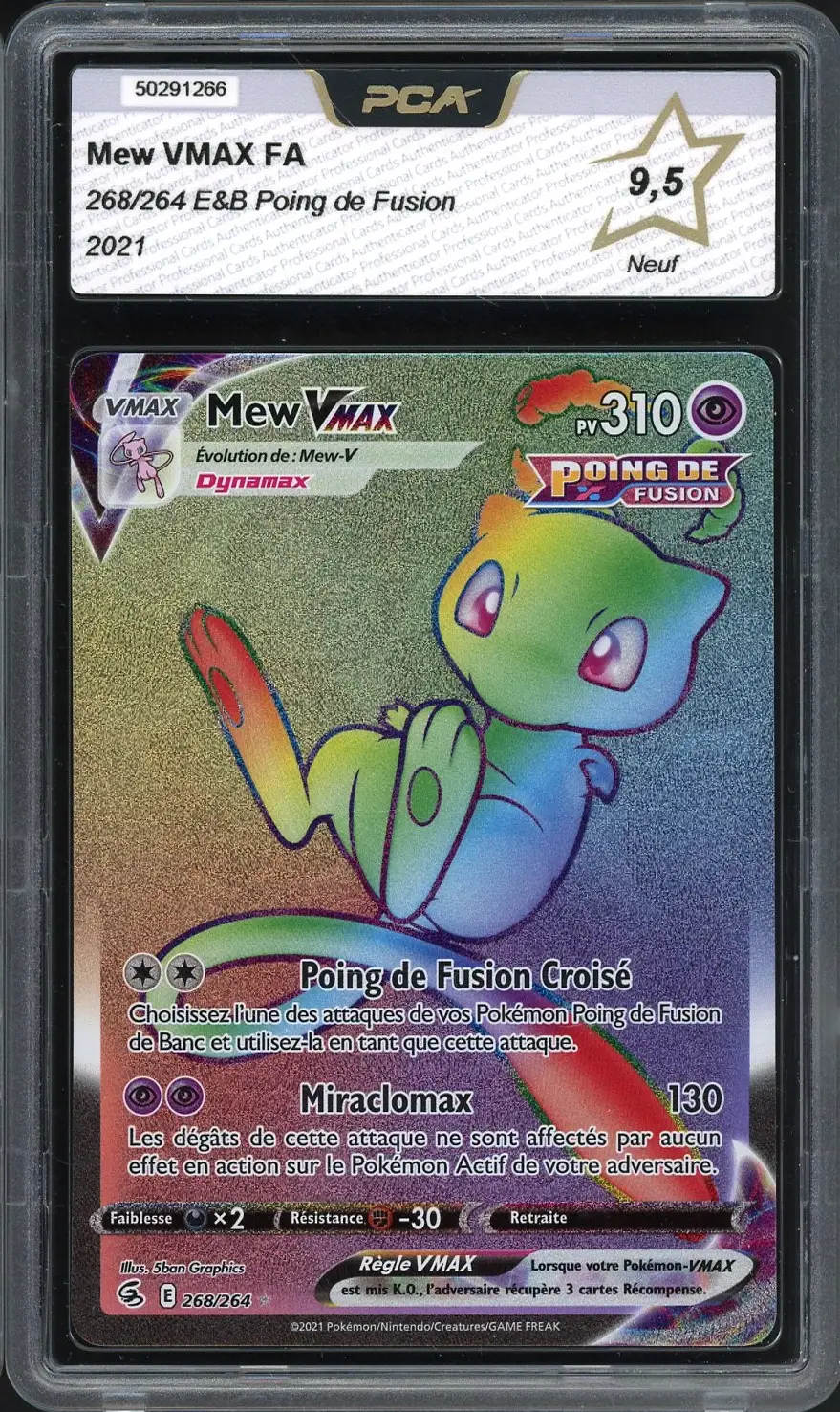 PCA 9.5 Mew VMax Rainbow