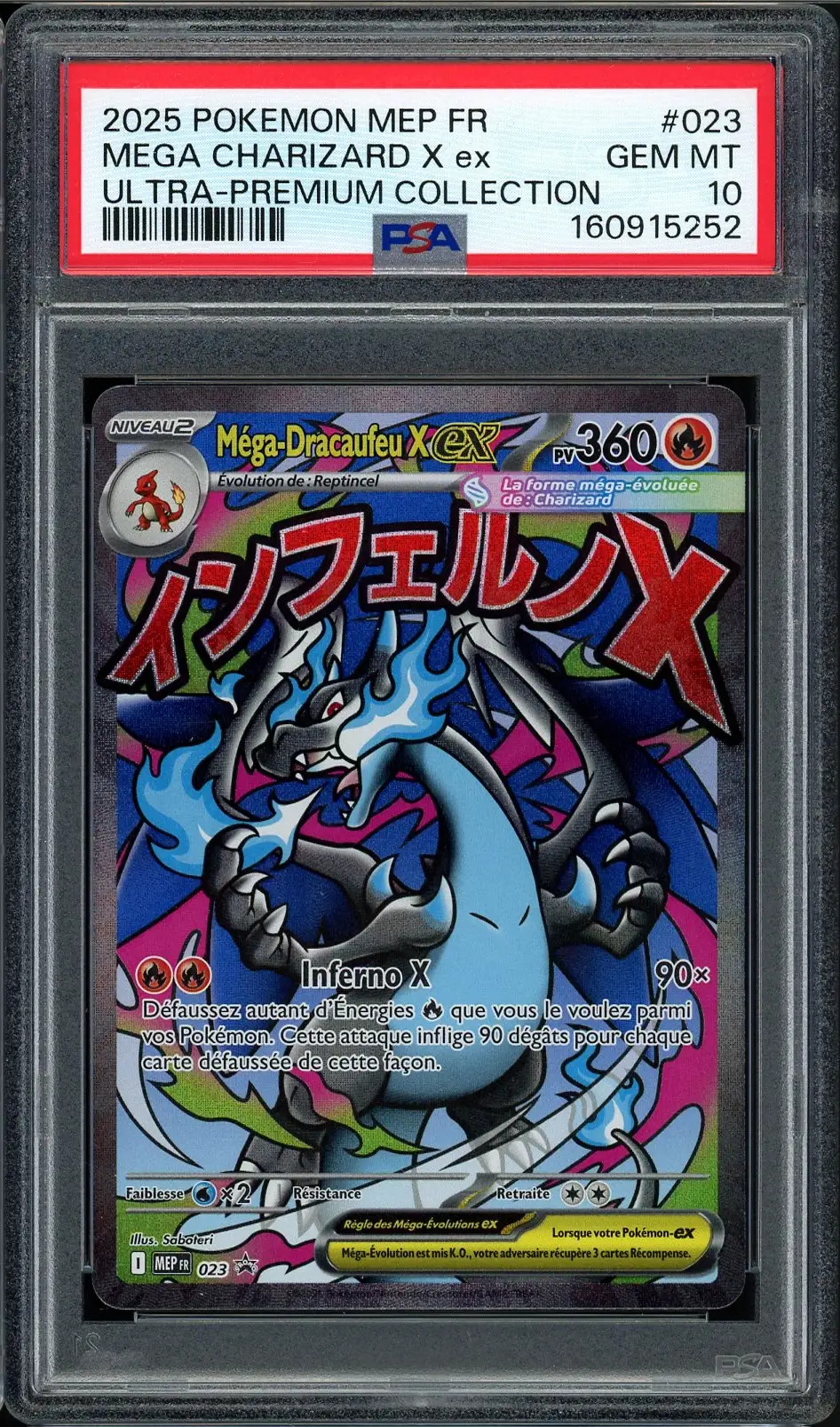 PSA 10 Méga-Dracaufeu X Ex
