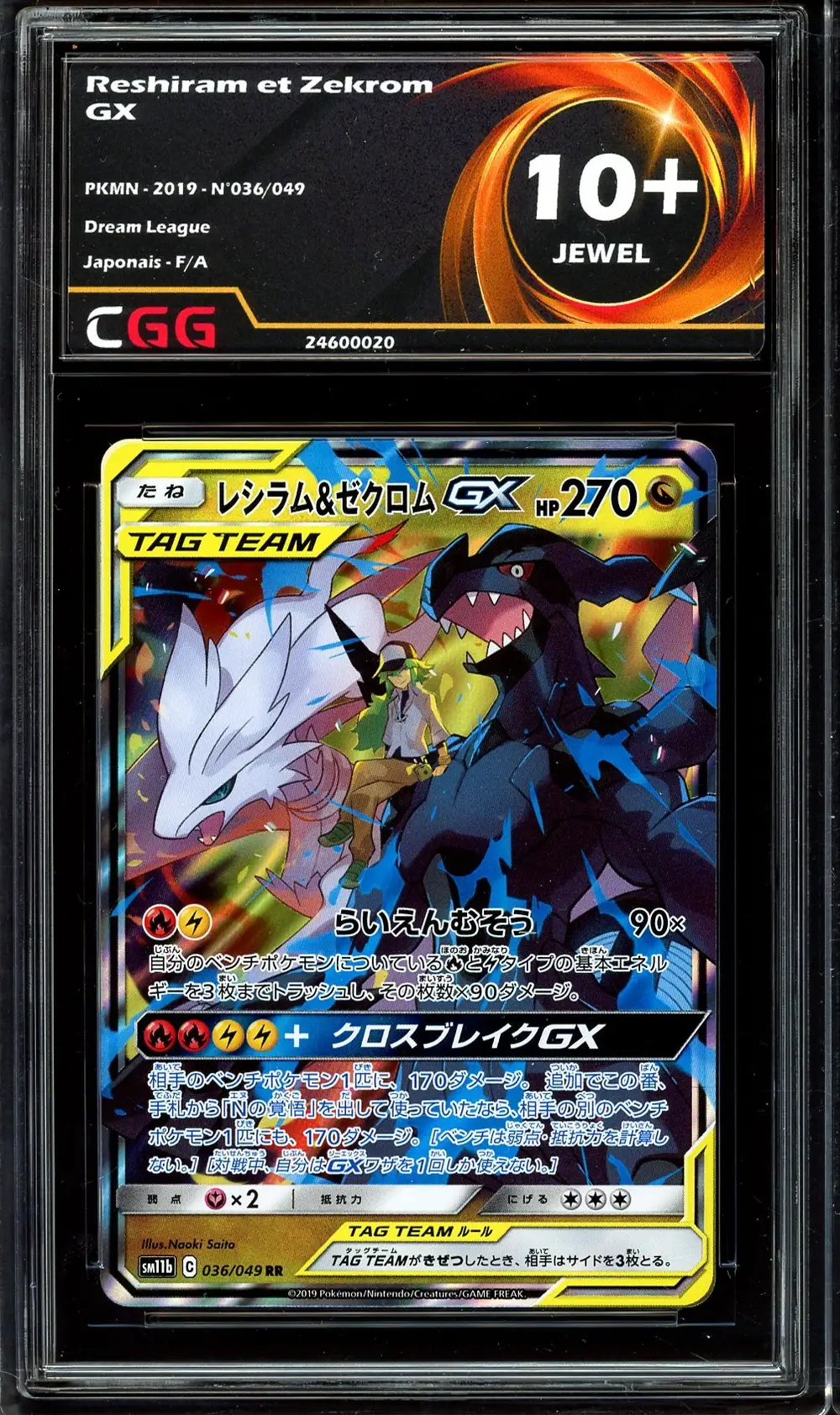 CGG 10+ Reshiram & Zekrom Gx