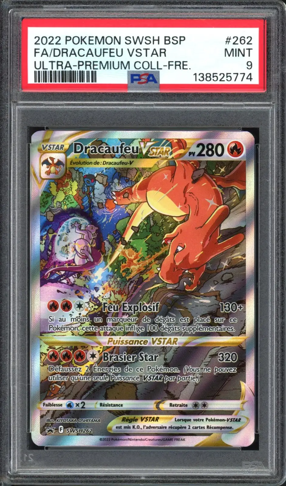PSA 9 Dracaufeu VStar