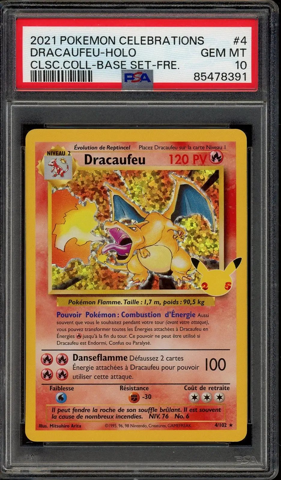 PSA 10 Dracaufeu Holo